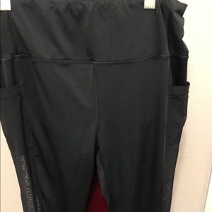 Black, workout tights size medium/large